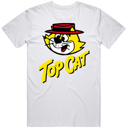 Top Cat Cartoon Classic Unisex White T Shirt Top Cat Cartoon Classic Unisex White T Shirt