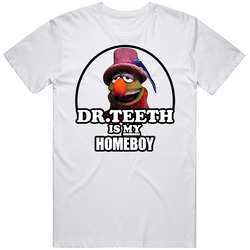 Dr Teeth Is My Homeboy Muppet Unisex White T Shirt Dr Teeth Is My Homeboy Muppet Unisex White T Shirt
