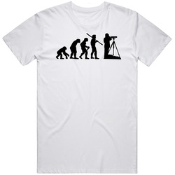 The Evolution Of Bird Watching Fun Sports Unisex White T Shirt The Evolution Of Bird Watching Fun Sports Unisex White T Shirt