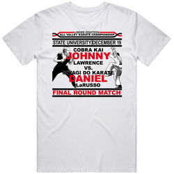 Karate Kid Cobra Kai Cool Retro 80s Sport Unisex White T Shirt Karate Kid Cobra Kai Cool Retro 80s Sport Unisex White T Shirt