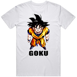 Goku Dragon Ball Z Anime Manga Unisex White T Shirt