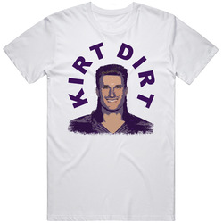 Kirt Dirt Kirk Cousins Minnesota Football Player Joe Dirt Mashup Parody Unisex White T Shirt Kirt Dirt Kirk Cousins Minnesota Football Player Joe Dirt Mashup Parody Unisex White T Shirt