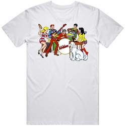 The Archies Fictional Music Group Fan Cool Unisex White T Shirt