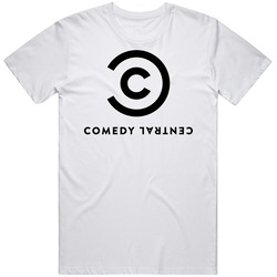 Comedy Central Tv Channel Cool Television Station Logo Unisex White T Shirt