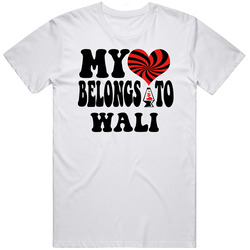My Heart Belongs Love Wali Unisex White T Shirt