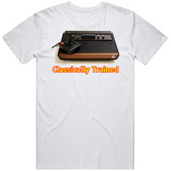 Atari Classically Trained Video Game Unisex White T Shirt
