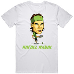 Rafael Nadal Tennis Great Wimbledon Unisex White T Shirt Rafael Nadal Tennis Great Wimbledon Unisex White T Shirt