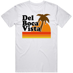 Del Boca Vista Seinfeld Florida Retirement Community Tv Show Fan Unisex White T Shirt