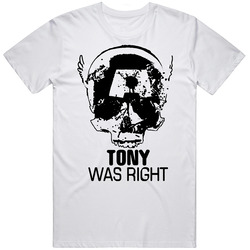 Tony Was Right Civil War Captain America Comic Book Unisex White T Shirt