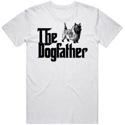 Cairn Terrier Custom Dog Breed The Dogfather Unisex White T Shirt Cairn Terrier Custom Dog Breed The Dogfather Unisex White T Shirt