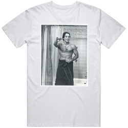 Who's The Boss Tony Danza Shower Scene Retro 80s Tv Show Fan Unisex White T Shirt Who's The Boss Tony Danza Shower Scene Retro 80s Tv Show Fan Unisex White T Shirt
