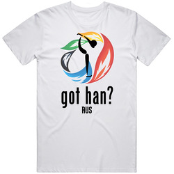 Brooklee Han Aus Sochi Figure Skating Unisex White T Shirt Brooklee Han Aus Sochi Figure Skating Unisex White T Shirt