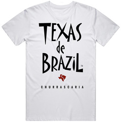 Texas De Brazil Denver Colorado Top Restaurants Food Fan Lover Foodie Unisex White T Shirt Texas De Brazil Denver Colorado Top Restaurants Food Fan Lover Foodie Unisex White T Shirt