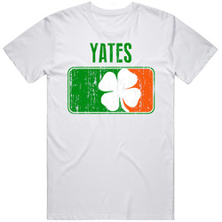 Yates Distressed Ireland Irish Family Custom St Patricks Day Flag Unisex White T Shirt Yates Distressed Ireland Irish Family Custom St Patricks Day Flag Unisex White T Shirt