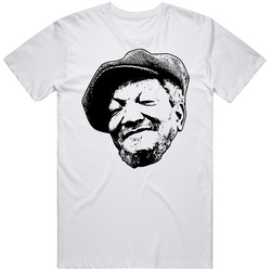 Fred G. Sanford Redd Foxx Sanford And Son 80s Tv Show Character Fan Unisex White T Shirt Fred G. Sanford Redd Foxx Sanford And Son 80s Tv Show Character Fan Unisex White T Shirt