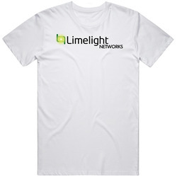 Limelight Networks Inc Nasdaq Company Logo Employee Fan Unisex White T Shirt Limelight Networks Inc Nasdaq Company Logo Employee Fan Unisex White T Shirt