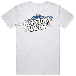 Keystone Light Logo Beer Lager Drinking Bar Crawl Unisex White T Shirt Keystone Light Logo Beer Lager Drinking Bar Crawl Unisex White T Shirt