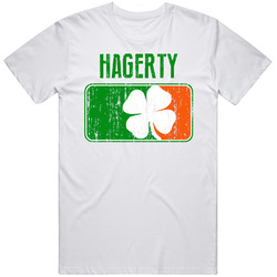 Hagerty Distressed Ireland Irish Family Custom St Patricks Day Flag Unisex White T Shirt Hagerty Distressed Ireland Irish Family Custom St Patricks Day Flag Unisex White T Shirt