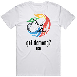 Bill Demong Usa Nordic Combined Ski Unisex White T Shirt