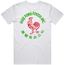 Huy Fong Foods Sauce Bottle Label New Logo Food Costume Unisex White T Shirt Huy Fong Foods Sauce Bottle Label New Logo Food Costume Unisex White T Shirt