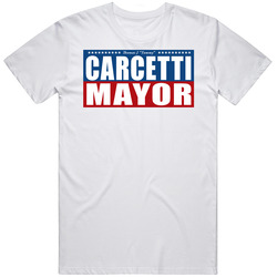Carcetti For Mayor The Wire Tv Show Unisex White T Shirt Carcetti For Mayor The Wire Tv Show Unisex White T Shirt