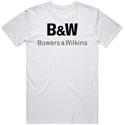 Bowers Wilkins Bw Sound Car Audio Sub Woofer Logo Unisex White T Shirt Bowers Wilkins Bw Sound Car Audio Sub Woofer Logo Unisex White T Shirt