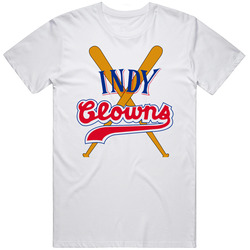 Indianapolous Clowns Negro Baseball Team Retro Unisex White T Shirt Indianapolous Clowns Negro Baseball Team Retro Unisex White T Shirt