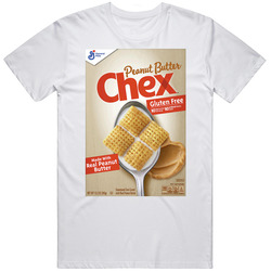 Peanut Butter Chex Box Greatest Cereal Of All Time Breakfast Fan Foodie Unisex White T Shirt Peanut Butter Chex Box Greatest Cereal Of All Time Breakfast Fan Foodie Unisex White T Shirt
