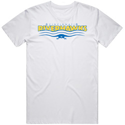 Cincinnati Riverhawks A-league Soccer Fc Team Retro Logo Unisex White T Shirt Cincinnati Riverhawks A-league Soccer Fc Team Retro Logo Unisex White T Shirt
