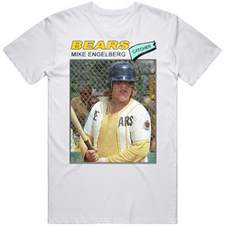 Mike Engelberg Catcher Baseball Card Unisex White T Shirt Mike Engelberg Catcher Baseball Card Unisex White T Shirt