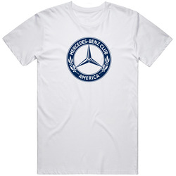 Mercedes-benz Club Of America Logo Unisex White T Shirt Mercedes-benz Club Of America Logo Unisex White T Shirt