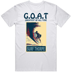 Greatest Goat Kelly Slater Surfing Unisex White T Shirt