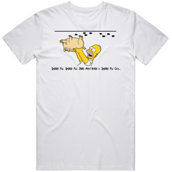 The Simpsons Spider Pig Unisex White T Shirt The Simpsons Spider Pig Unisex White T Shirt