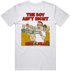 King Of The Hill The Boy Aint Right Unisex White T Shirt King Of The Hill The Boy Aint Right Unisex White T Shirt