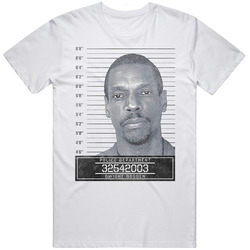 Dwight Gooden Famous Sports Star Mugshot Police Department Unisex White T Shirt Dwight Gooden Famous Sports Star Mugshot Police Department Unisex White T Shirt