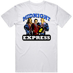 Midnight Express Retro Wrestling Unisex White T Shirt Midnight Express Retro Wrestling Unisex White T Shirt