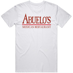 Abuelo's Mexican Grill Food Restaurant Logo Unisex White T Shirt Abuelo's Mexican Grill Food Restaurant Logo Unisex White T Shirt