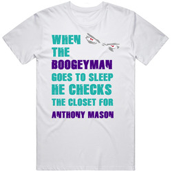 Anthony Mason Charlotte North Carolina Boogeyman Unisex White T Shirt Anthony Mason Charlotte North Carolina Boogeyman Unisex White T Shirt