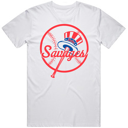 F--ckin Savages Aaron Boone New York Y Baseball Fan Unisex White T Shirt F--ckin Savages Aaron Boone New York Y Baseball Fan Unisex White T Shirt