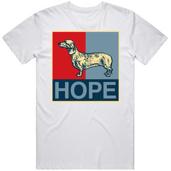 Dachshund Custom Dog Breed Hope Parody Unisex White T Shirt Dachshund Custom Dog Breed Hope Parody Unisex White T Shirt