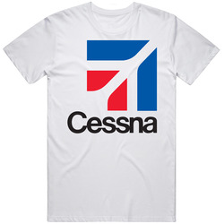 Cessna Large Unisex White T Shirt Cessna Large Unisex White T Shirt