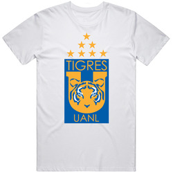 Monterrey Tigres Major League Indoor Soccer Club Alt Logo Unisex White T Shirt Monterrey Tigres Major League Indoor Soccer Club Alt Logo Unisex White T Shirt