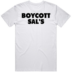 Boycott Sal's Do The Right Thing Movie Cool Unisex White T Shirt Boycott Sal's Do The Right Thing Movie Cool Unisex White T Shirt
