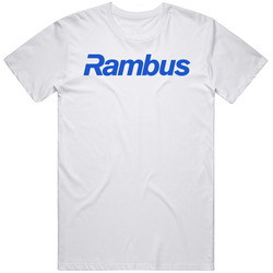 Rambus Inc Nasdaq Company Logo Employee Fan Unisex White T Shirt Rambus Inc Nasdaq Company Logo Employee Fan Unisex White T Shirt