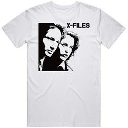 X Files Fox Muldor Scully Tv Show Movie Unisex White T Shirt X Files Fox Muldor Scully Tv Show Movie Unisex White T Shirt
