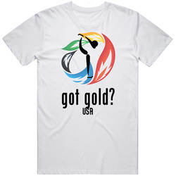 Gracie Gold Usa Sochi Figure Skating Unisex White T Shirt Gracie Gold Usa Sochi Figure Skating Unisex White T Shirt