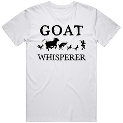 Goat Animal Whisperer Unisex White T Shirt Goat Animal Whisperer Unisex White T Shirt
