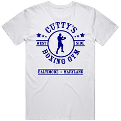 Cuttys Boxing Gym Sports Cool Unisex White T Shirt