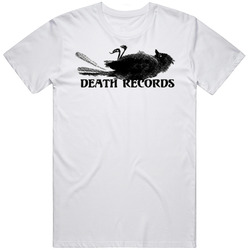 Phantom Of The Paradise Death Records Logo Unisex White T Shirt Phantom Of The Paradise Death Records Logo Unisex White T Shirt