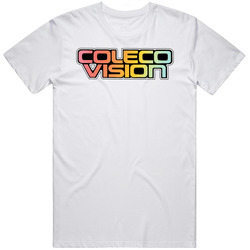 Colecovision Retro Game System Logo Unisex White T Shirt Colecovision Retro Game System Logo Unisex White T Shirt